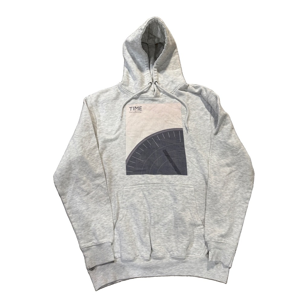 Hans Zimmer TIME Music Tour Concert Hoodie Inception Movie Gray Clock Sz Medium